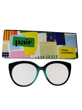 Pair Eyewear Brand Zuri Style Magnetic Topper "The Peacock Ombre" Premium Topper